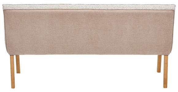 SITZBANK 157/88/63 cm  in Taupe, Hellbraun  - Taupe/Hellbraun, Design, Holz/Textil (157/88/63cm) - Linea Natura