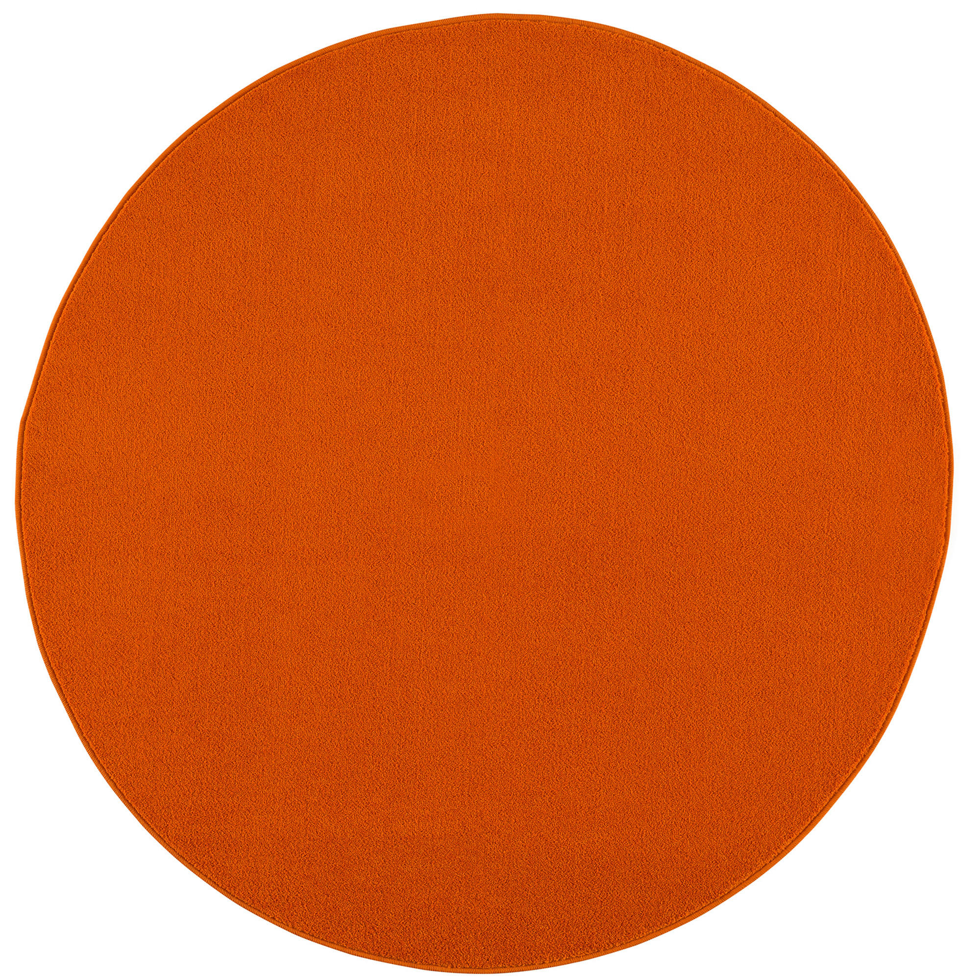 WEBTEPPICH 120 cm Uni Orange  - Orange, LIFESTYLE, Kunststoff/Textil (120cm)