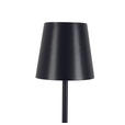 AKKU-STEHLEUCHTE 22/130 cm    - Schwarz, KONVENTIONELL, Kunststoff/Metall (22/130cm) - Novel