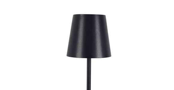 AKKU-STEHLEUCHTE 22/130 cm - Schwarz, KONVENTIONELL, Kunststoff/Metall (22/130cm) - Novel