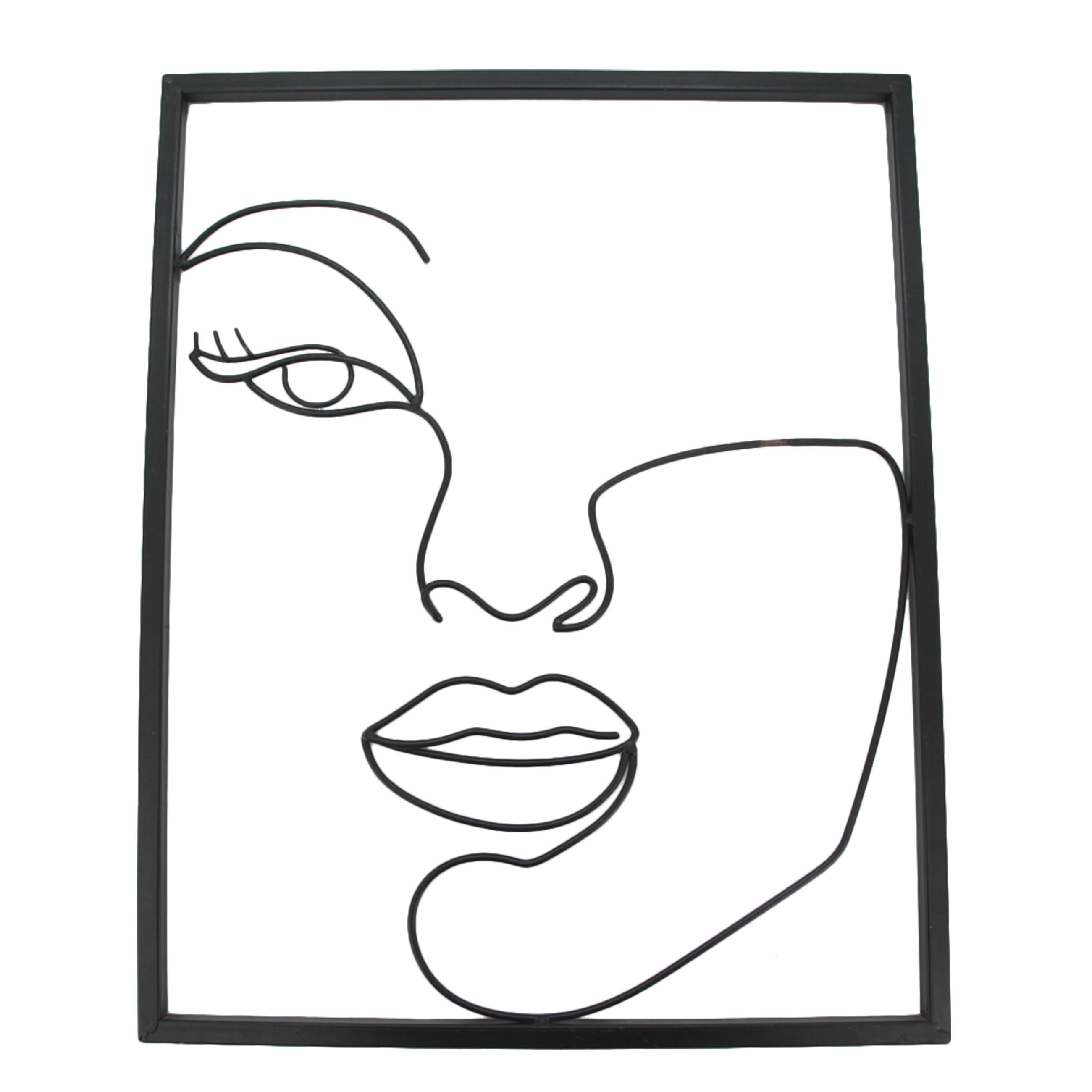 WANDDEKO Metall  - Schwarz, LIFESTYLE, Metall (41/51cm) - Ambia Home