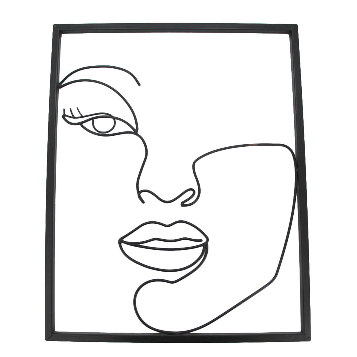 WANDDEKO Metall  - Schwarz, LIFESTYLE, Metall (41/51cm) - Ambia Home