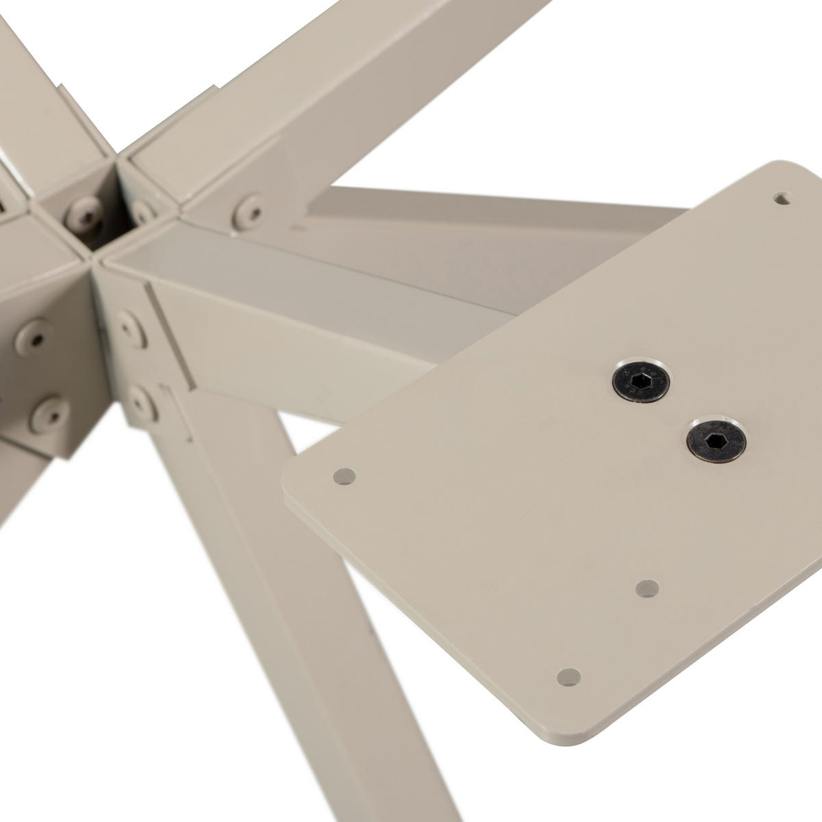 TISCHGESTELL   - Grau, MODERN, Metall (80/72/80cm) - Livetastic