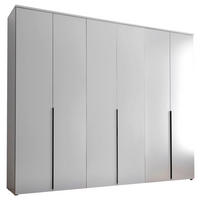 DREHTÜRENSCHRANK 270/225/52 cm 6-türig Weiß  - Schwarz/Weiß, MODERN, Holzwerkstoff/Kunststoff (270/225/52cm) - Livetastic