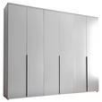 DREHTÜRENSCHRANK  in Weiß  - Schwarz/Weiß, MODERN, Holzwerkstoff/Kunststoff (270/225/52cm) - Carryhome