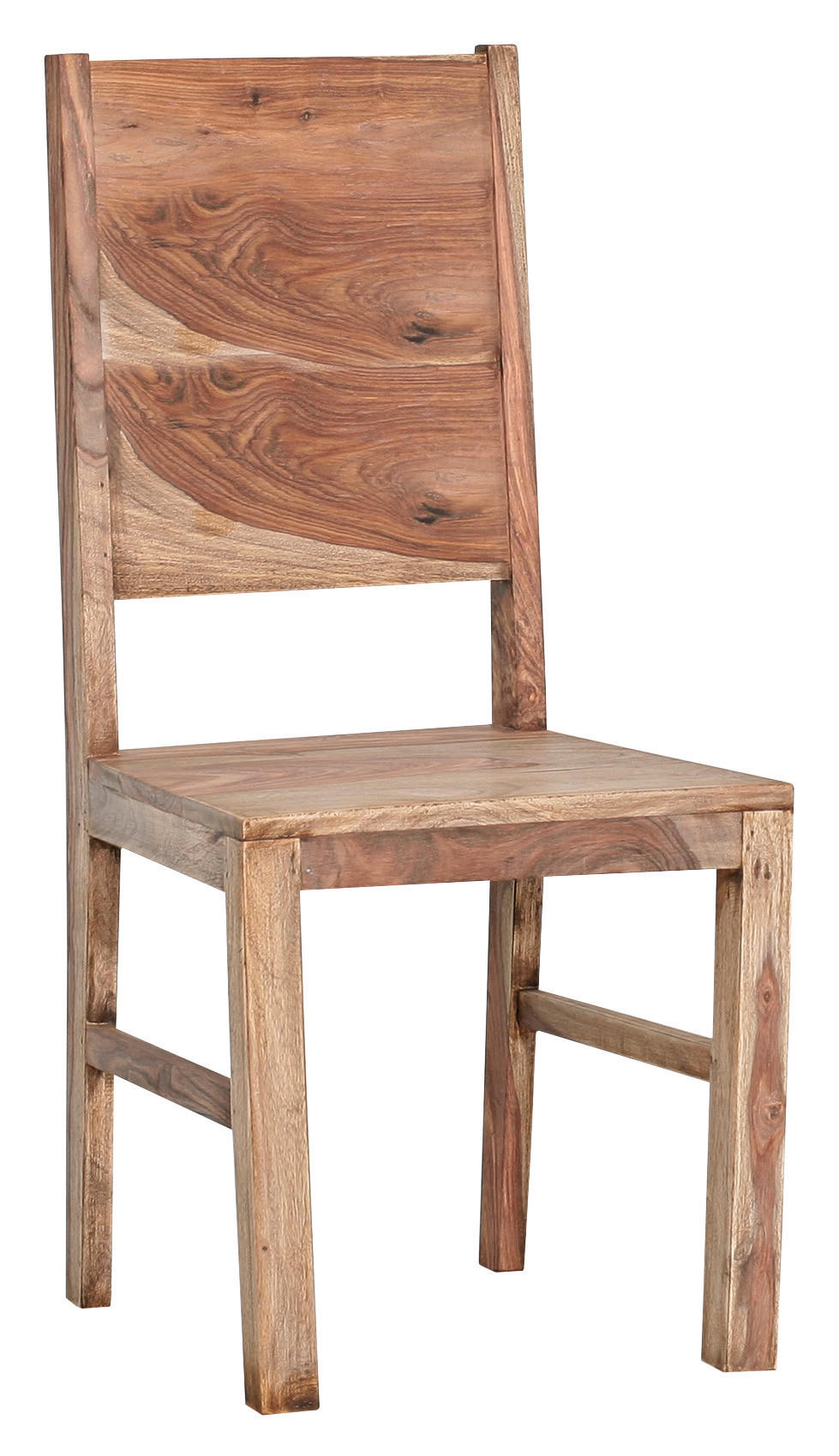 STUHL Sheesham massiv Naturfarben - Naturfarben, LIFESTYLE, Holz (45/101,46/47cm) - Landscape