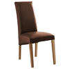 STUHL  in Lederlook  - Buchefarben/Braun, Konventionell, Holz/Textil (47/102/57cm) - Carryhome