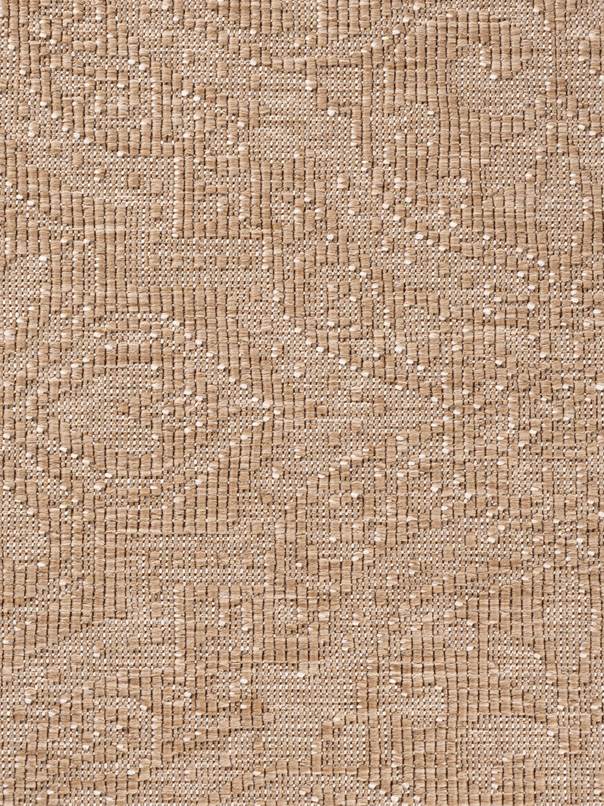 OUTDOORTEPPICH 160 cm Duet Weiß, Sandfarben  - Sandfarben/Weiß, Design, Kunststoff (160cm)
