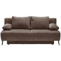 SCHLAFSOFA Webstoff Greige  - Greige/Schwarz, MODERN, Textil/Metall (200/90/100cm) - Ti'me