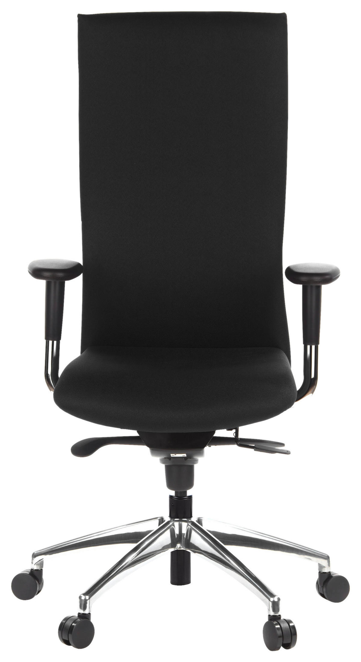 OTOČNÁ ŽIDLE, plochá tkanina, černá - černá/barvy hliníku, Moderní, kov/textil (58/131/54cm) - MID.YOU