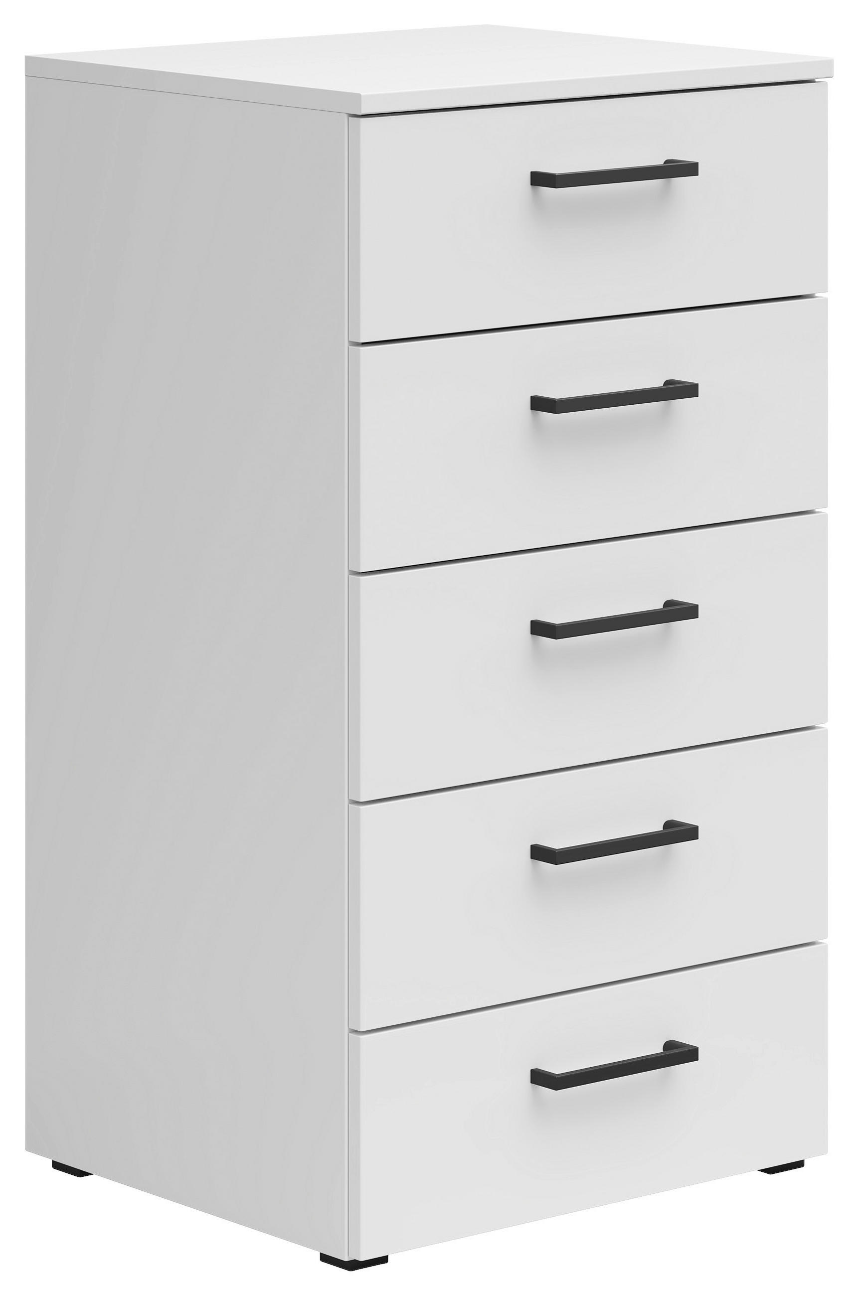KOMMODE in 45/83/40 cm - Anthrazit/Schwarz, MODERN, Holzwerkstoff/Kunststoff (45/83/40cm) - Carryhome