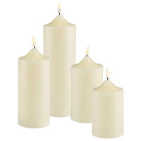 LED-KERZENSET  - Creme, KONVENTIONELL, Naturmaterialien - X-Mas