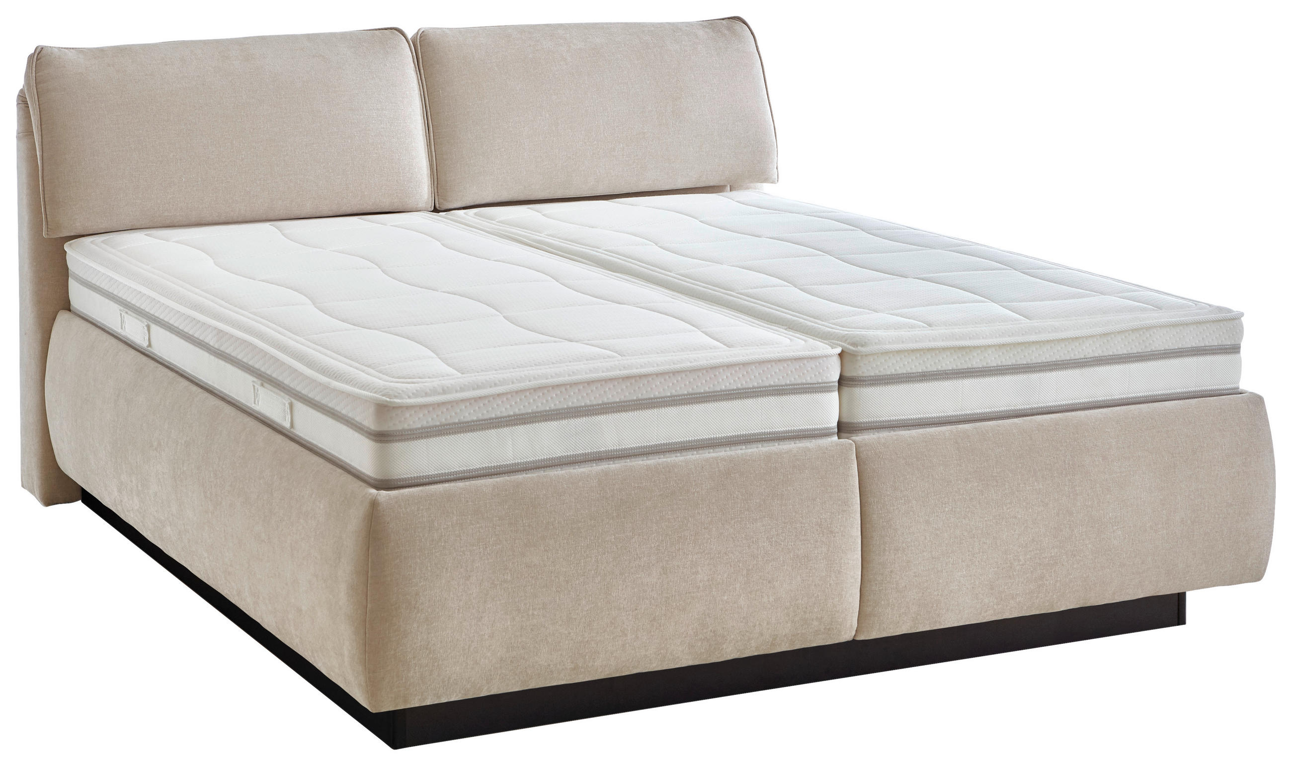 ČALOUNĚNÁ POSTEL, 180/200 cm, přírodní barvy - bílá/černá, Konvenční, dřevo/kompozitní dřevo (180/200cm) - Beldomo - Sleep