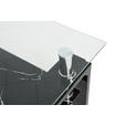 COUCHTISCH rechteckig Schwarz, Weiß 100/60/45 cm  - Schwarz/Weiß, Design, Glas/Metall (100/60/45cm) - Carryhome