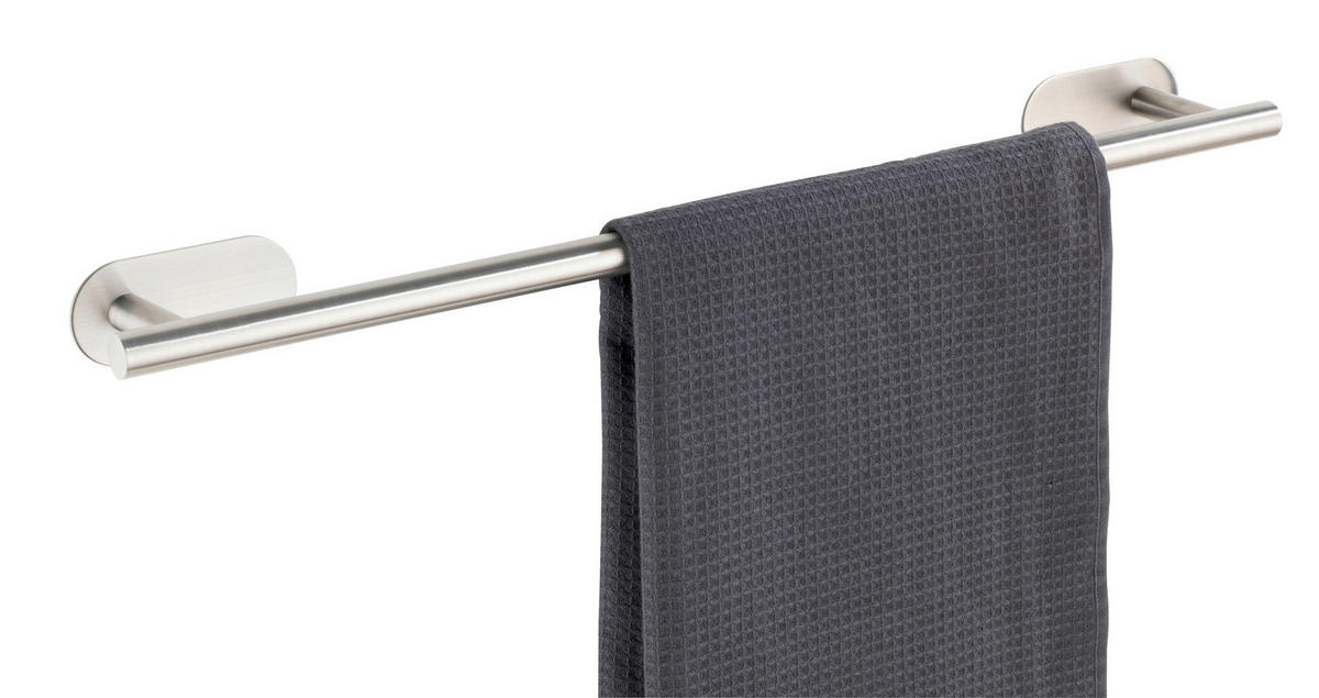 HANDTUCHSTANGE Silberfarben  - Silberfarben, Basics, Metall (60/4,5/7cm) - Wenko