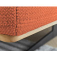 ECKSOFA Orange Struktur  - Eichefarben/Schwarz, Design, Holz/Textil (305/163cm) - Novel