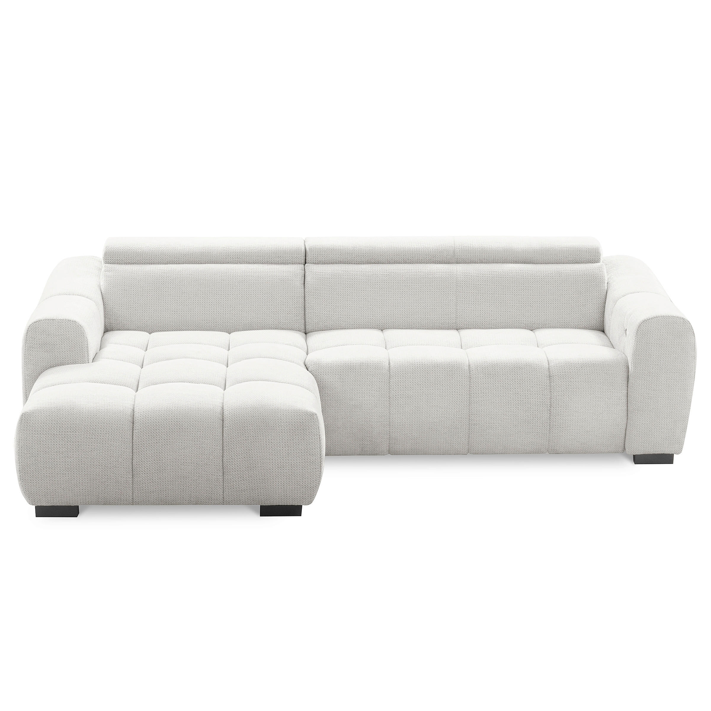 Livetastic Ecksofa Aveiro Silber 274x177 cm