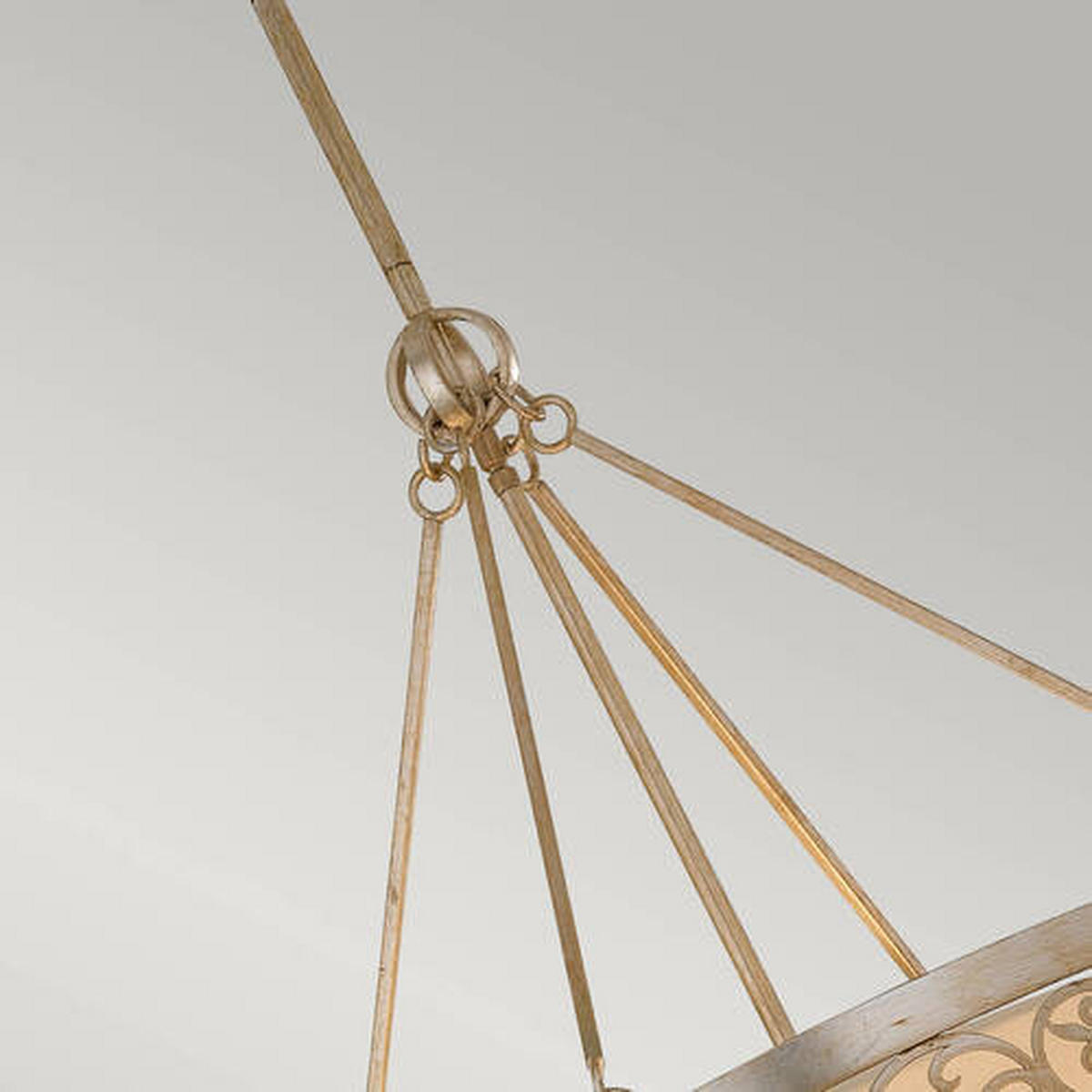 LESTENEC  Elstead Arabesque      58.4/80.8 cm      E27 - zlate barve/srebrne barve, Basics, kovina (58.4/80.8cm) - Elstead Lighting