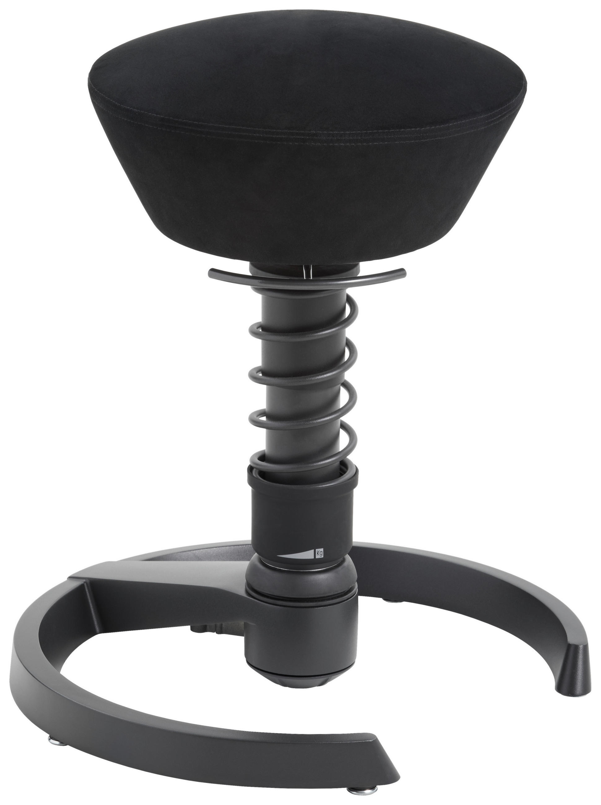 BÜROHOCKER   Schwarz  - Schwarz, Basics, Textil/Metall (55/45,66/55cm) - Aeris