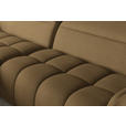 ECKSOFA Olivgrün Flachgewebe Rücken echt, Kopfteilverstellung, Sitztiefenverstellung  - Schwarz/Olivgrün, KONVENTIONELL, Textil/Metall (175/272cm) - Carryhome