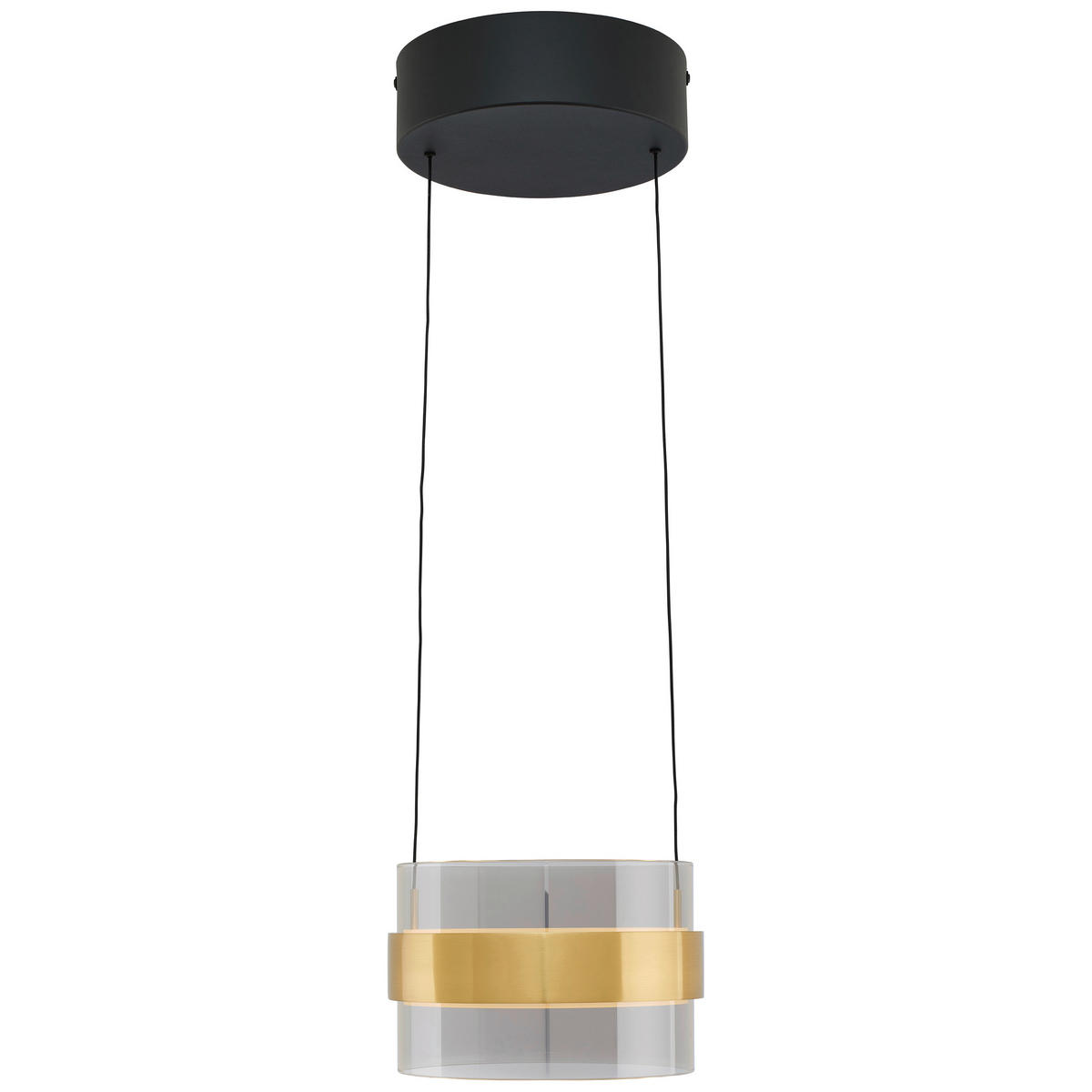 LED SVJETILJKA VISEĆA  20/200 cm      Inside  - boje mjeda/svijetlo siva, Design, staklo/metal (20/200cm)