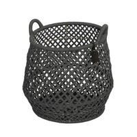 DEKOKORB  - Creme/Graphitfarben, Basics, Textil/Metall (46-54,5/55/46-54,5cm) - Joop!