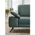 ECKSOFA Dieter Knoll Opal Echtleder  - Opal/Schwarz, Design, Leder/Metall (332/193cm) - Dieter Knoll