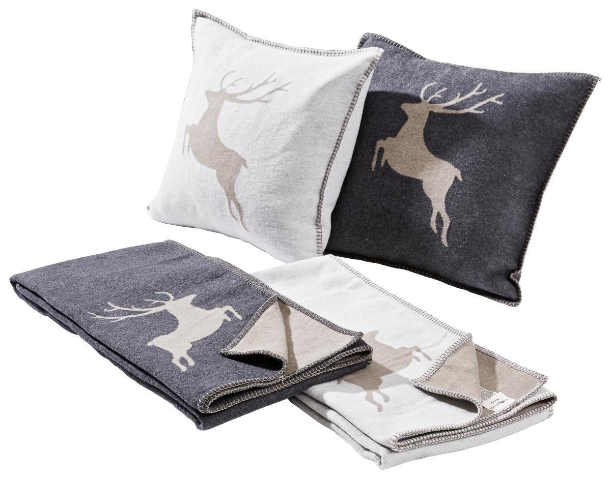 DEKORAČNÍ POLŠTÁŘ 50/50 cm - antracitová, Lifestyle, textil (50/50cm) - David Fussenegger