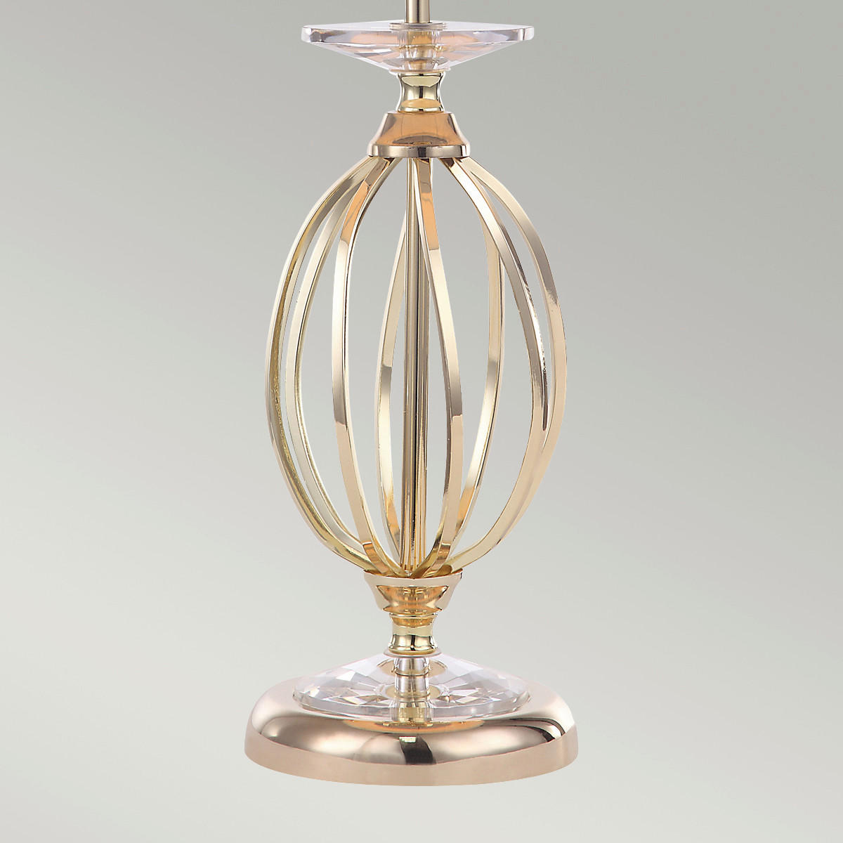 BORDSLAMPA 36/58 cm   - mässingsfärgad, Klassisk, metall/textil (36/58cm) - Elstead Lighting