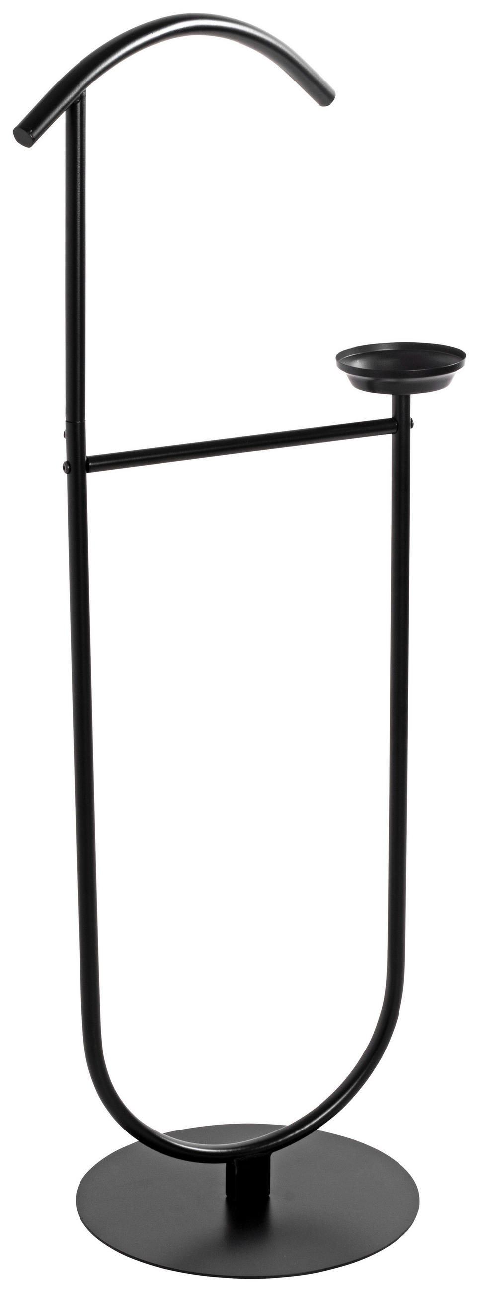 HERRENDIENER in Schwarz 45/116/34 cm   - Schwarz, Basics, Metall (45/116/34cm)
