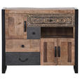 KOMMODE  in 95/80/43 cm  - Schwarz/Braun, Design, Holz/Holzwerkstoff (95/80/43cm) - Landscape