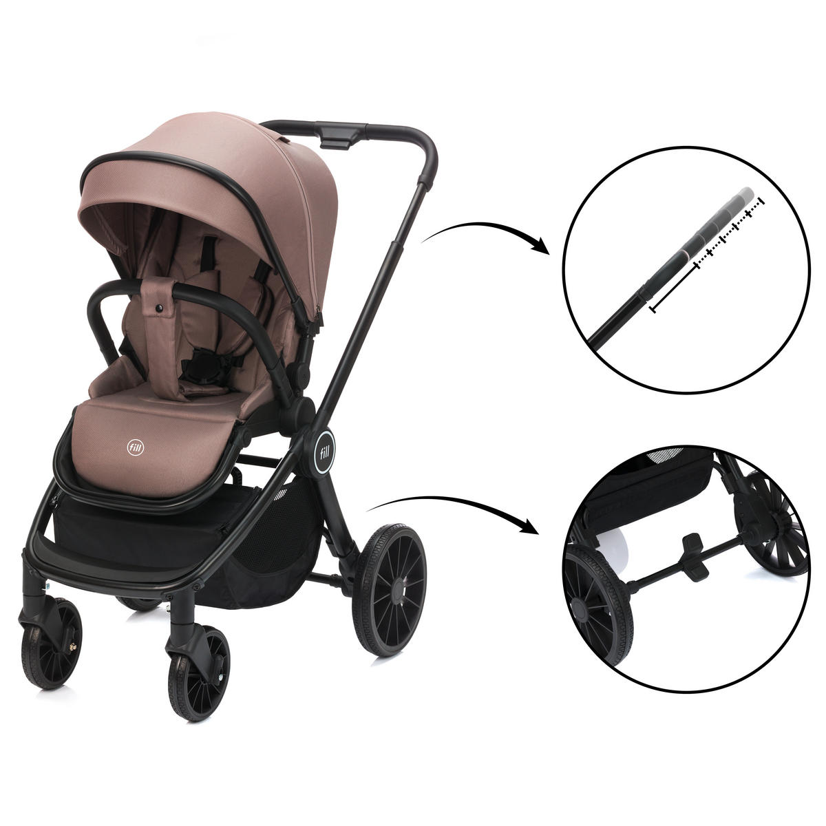 KOMBIKINDERWAGEN    - Basics (35/104/74,5cm) - Fillikid