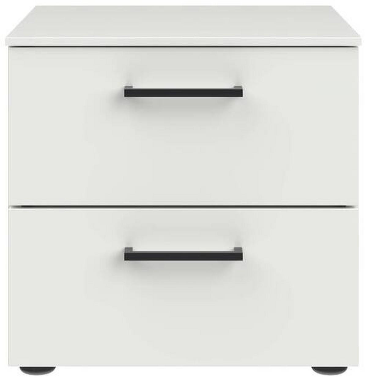 NACHTSCHRANK 42/41/41 cm  - Schwarz/Weiß, Design, Holzwerkstoff/Kunststoff (42/41/41cm) - Novel