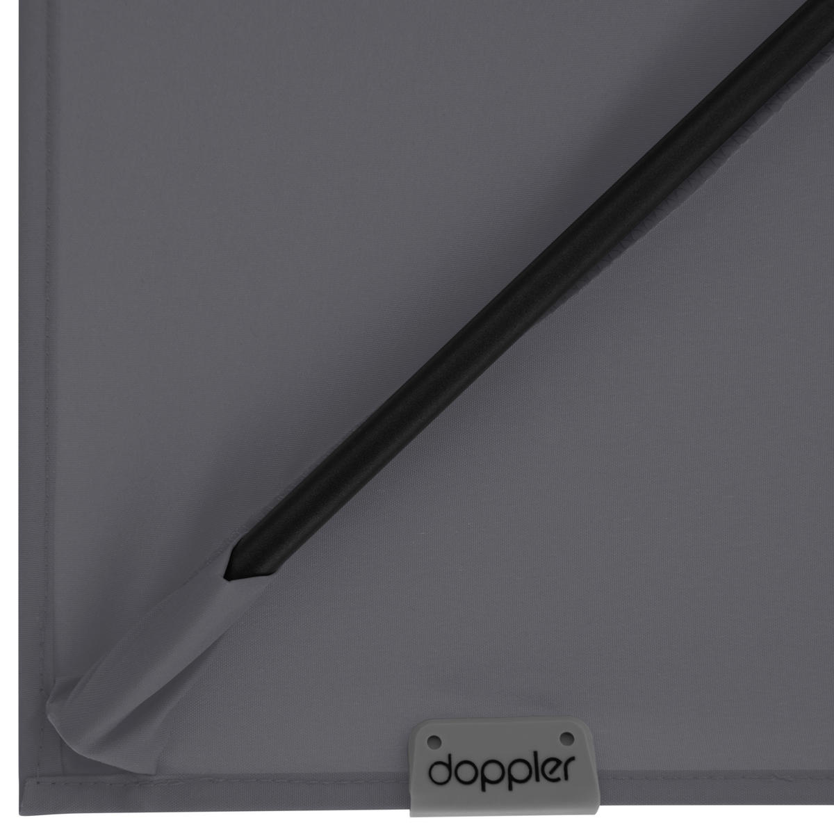 AMPELSCHIRM 210x210 cm  - Anthrazit, Basics, Textil/Metall (210/210cm) - Doppler