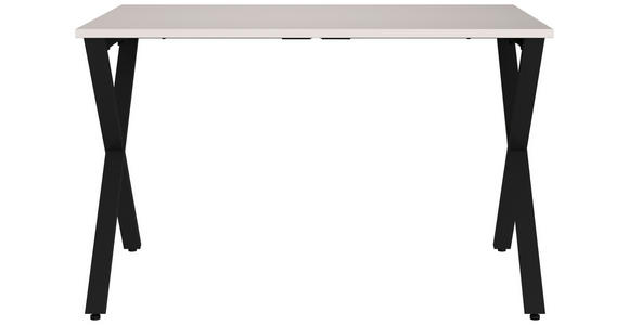 SCHREIBTISCH 120/80/75 cm  in Schwarz, Kaschmir  - Kaschmir/Schwarz, MODERN, Holzwerkstoff/Metall (120/80/75cm) - Novel