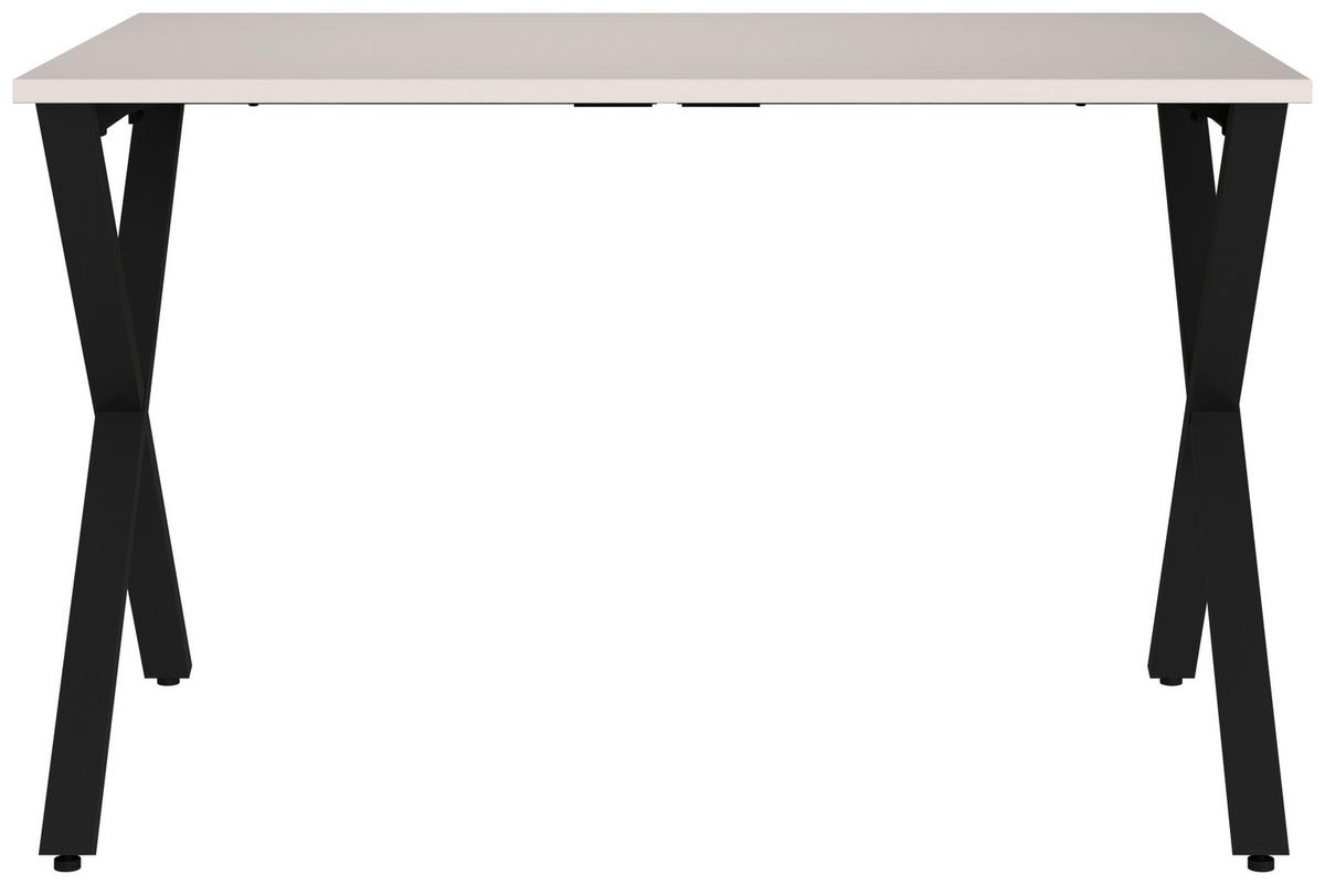 SCHREIBTISCH 120/80/75 cm  in Schwarz, Kaschmir  - Kaschmir/Schwarz, MODERN, Holzwerkstoff/Metall (120/80/75cm) - Novel