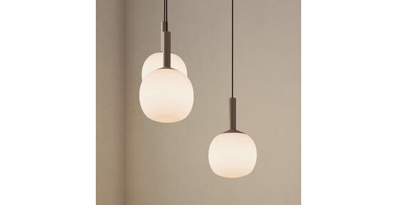 LED-HÄNGELEUCHTE 43/150 cm  - Weiß, Design, Glas/Metall (43/150cm) - Novel