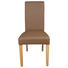 STUHL Lederlook Taupe - Taupe/Naturfarben, LIFESTYLE, Holz/Textil (42/95/54cm) - Carryhome