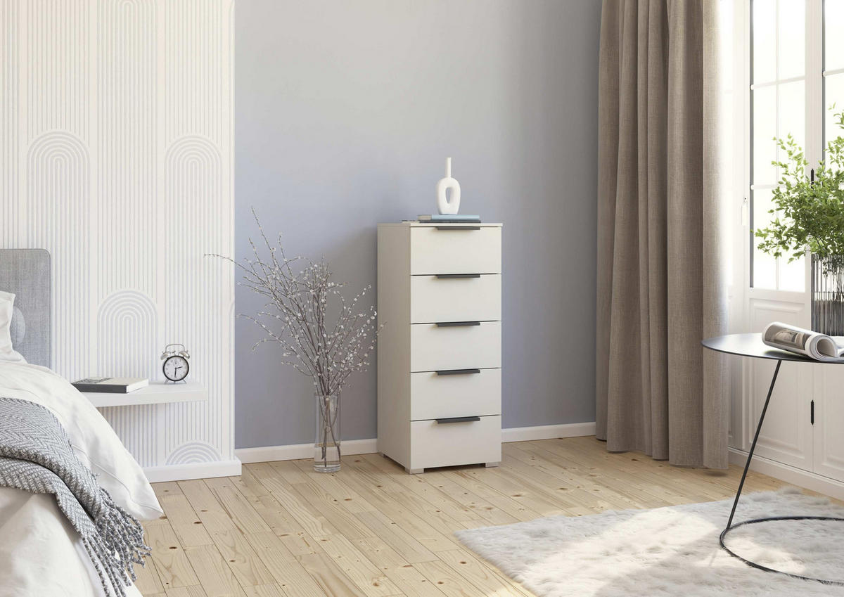 KOMMODE  in 40/100/42 cm  - Champagner/Graphitfarben, Trend, Holzwerkstoff/Metall (40/100/42cm) - Novel