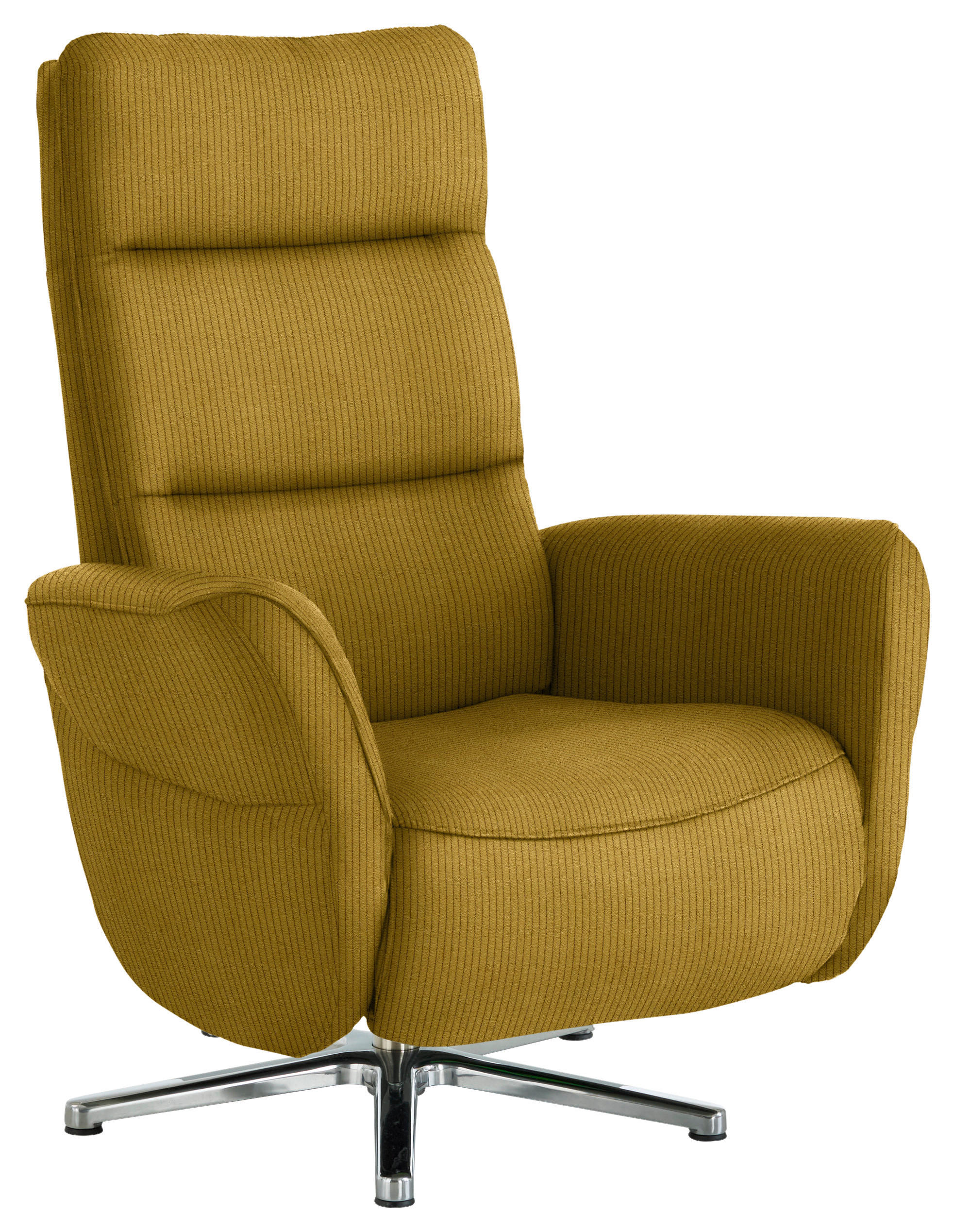 RELAXSESSEL in Textil Grün, Goldfarben  - Chromfarben/Goldfarben, Design, Textil/Metall (78/113/83cm) - Beldomo Speed