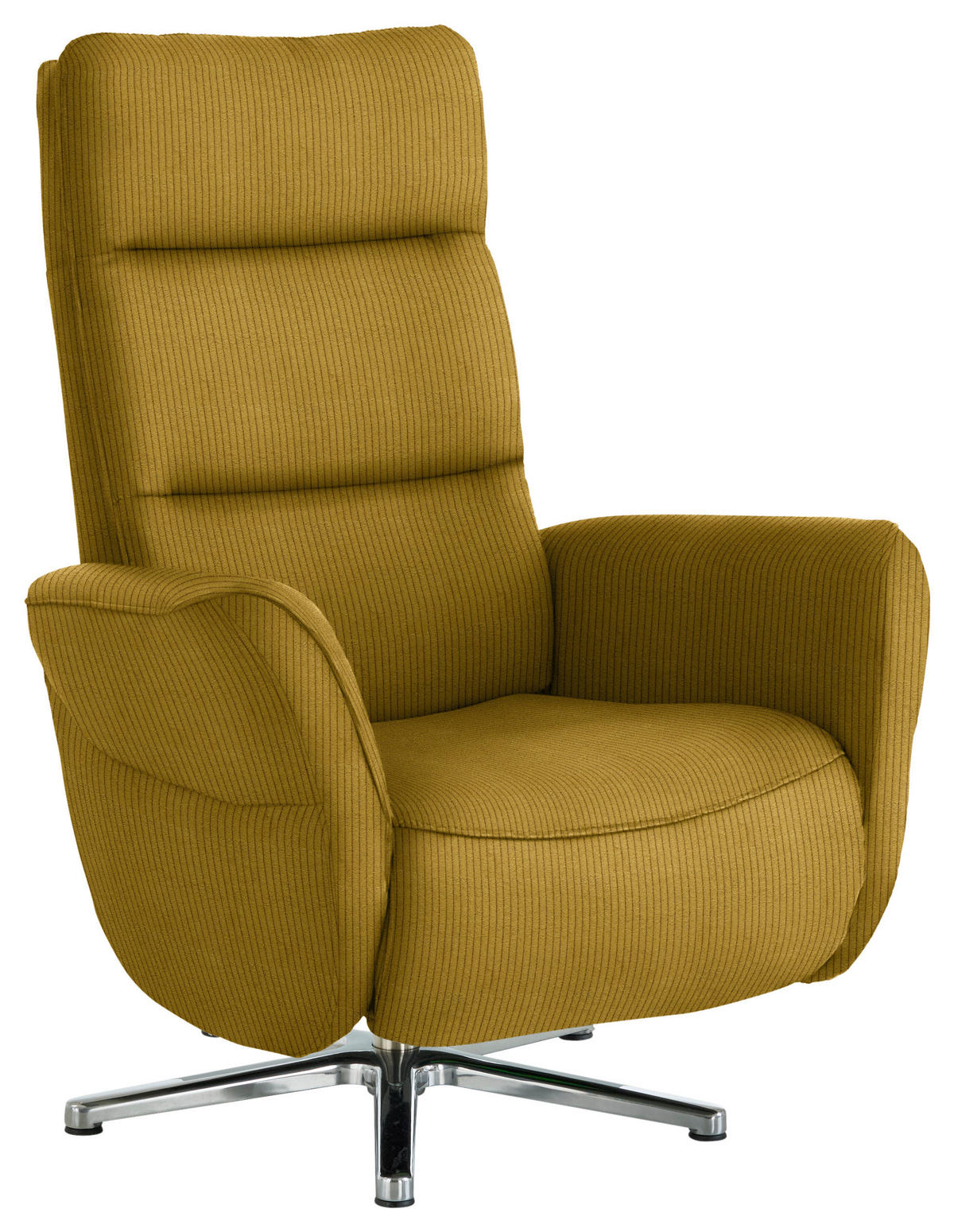 RELAXSESSEL in Textil Grün, Goldfarben  - Chromfarben/Goldfarben, Design, Textil/Metall (78/113/83cm) - Beldomo Speed