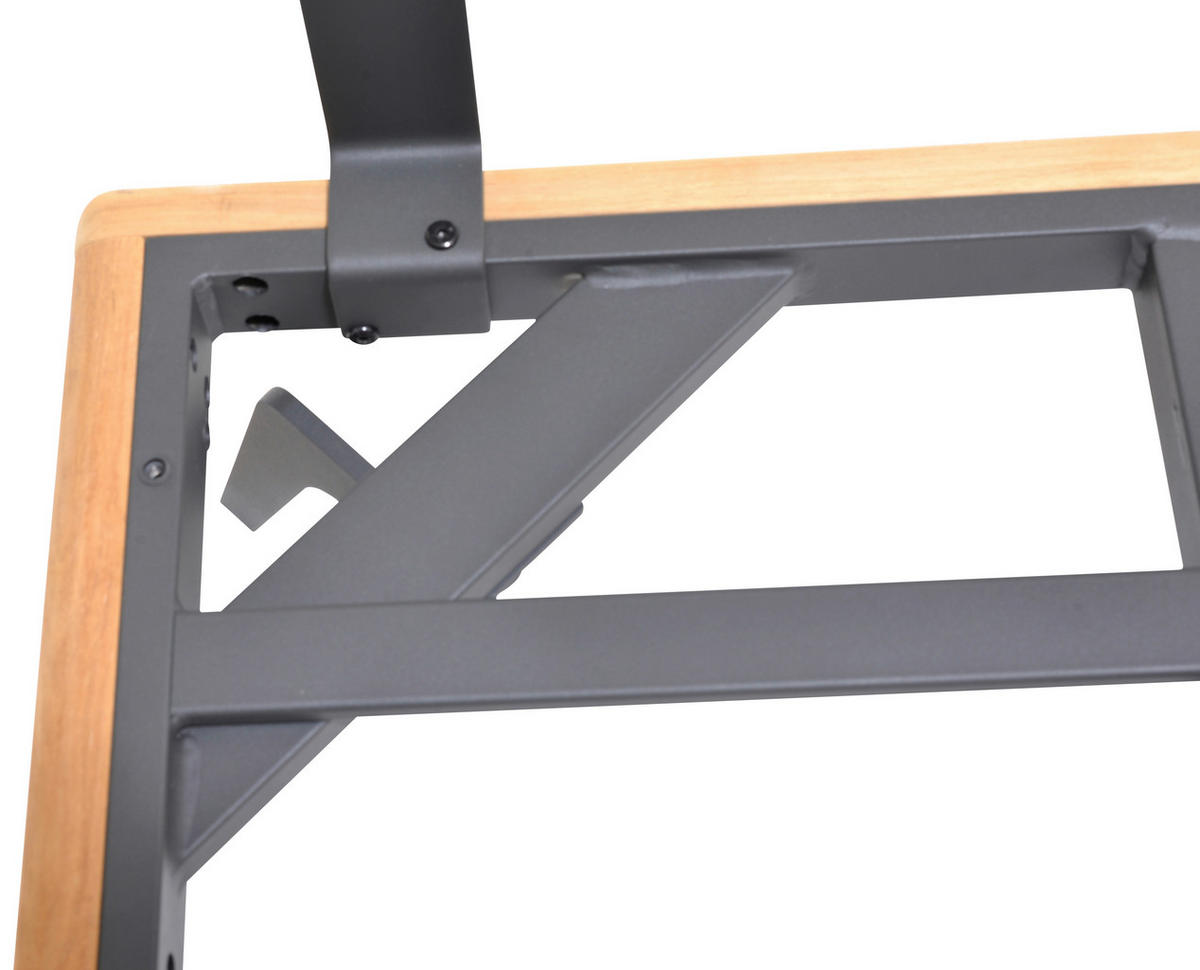 LOUNGEGARNITUR 150/280 cm Aluminium, Stahl  - Greige/Dunkelgrau, Design, Textil/Metall (150/280cm) - Amatio