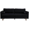 SCHLAFSOFA Cord Anthrazit  - Anthrazit/Buchefarben, MODERN, Holz/Textil (208/78/96cm) - Livetastic