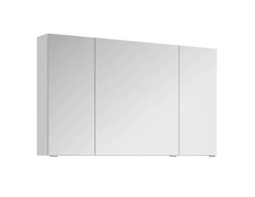 TÜKRÖS SZEKRÉNY 120/70,3/17 cm  - króm/fehér, Design, faalapú anyag/Üveg (120/70,3/17cm) - Sadena