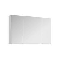 TÜKRÖS SZEKRÉNY 120/70,3/17 cm  - króm/fehér, Design, faalapú anyag/Üveg (120/70,3/17cm) - Sadena