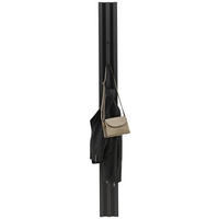 GARDEROBENPANEEL  in 16/185/14 cm  - Graphitfarben/Schwarz, Design, Holzwerkstoff (16/185/14cm) - Voleo