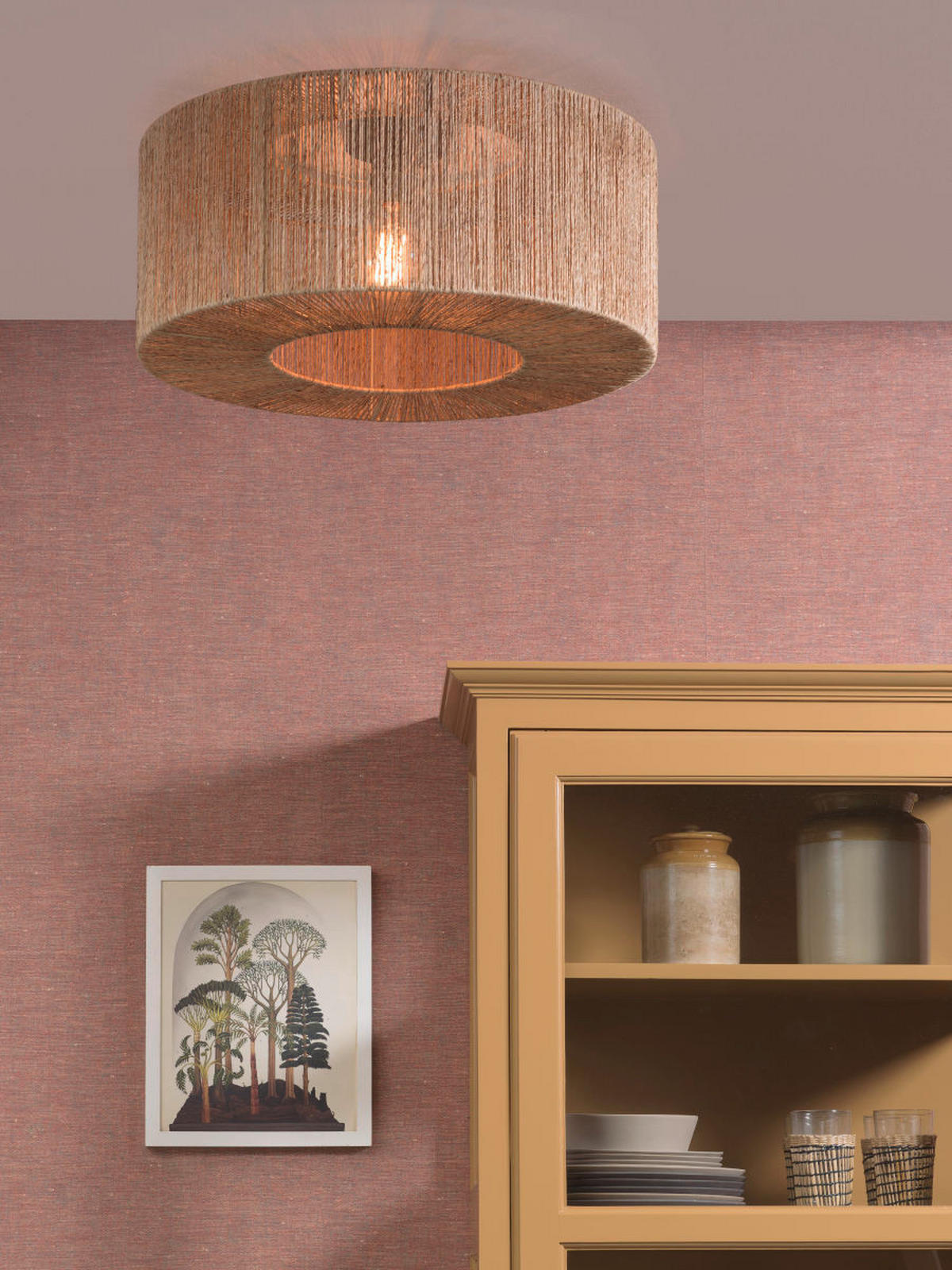 DECKENLEUCHTE GOOD&MOJO  60/50 cm   - Naturfarben, Trend (60/50cm) - Good & Mojo