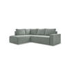 KUTNA GARNITURA tekstil  zelena   - bijela/siva, Design, tekstil/plastika (194/246cm) - MID.YOU