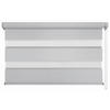 DOPPELROLLO  halbtransparent  140/160 cm    - Weiß/Grau, Basics, Textil (140/160cm)