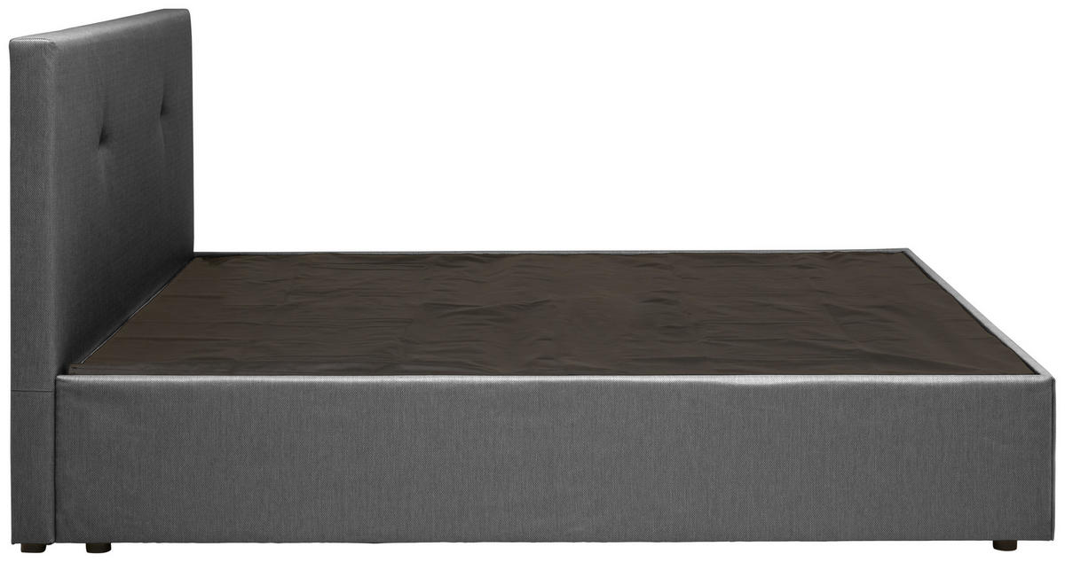 BOXBETT 120/200 cm  in Grau  - Schwarz/Grau, KONVENTIONELL, Holz/Holzwerkstoff (120/200cm) - P & B